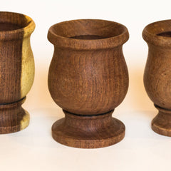 Yerba Mate Wood Cup Pedestal