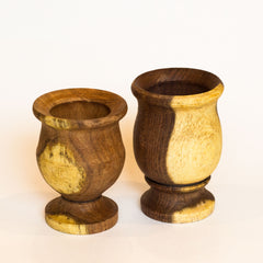 Yerba Mate Wood Cup Pedestal