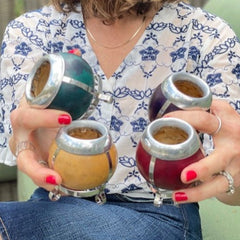 Yerba Mate Gourd with Copper Details