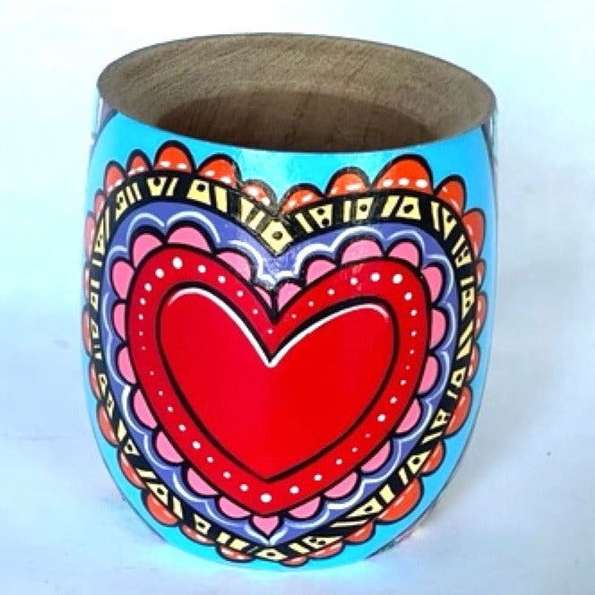 Painted Wood Yerba Mate Cups from SoulMate Yerba Co.