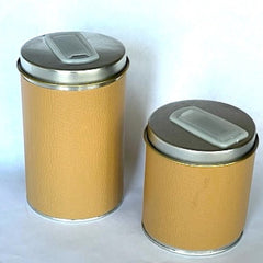 Tan Yerba Mate Canisters