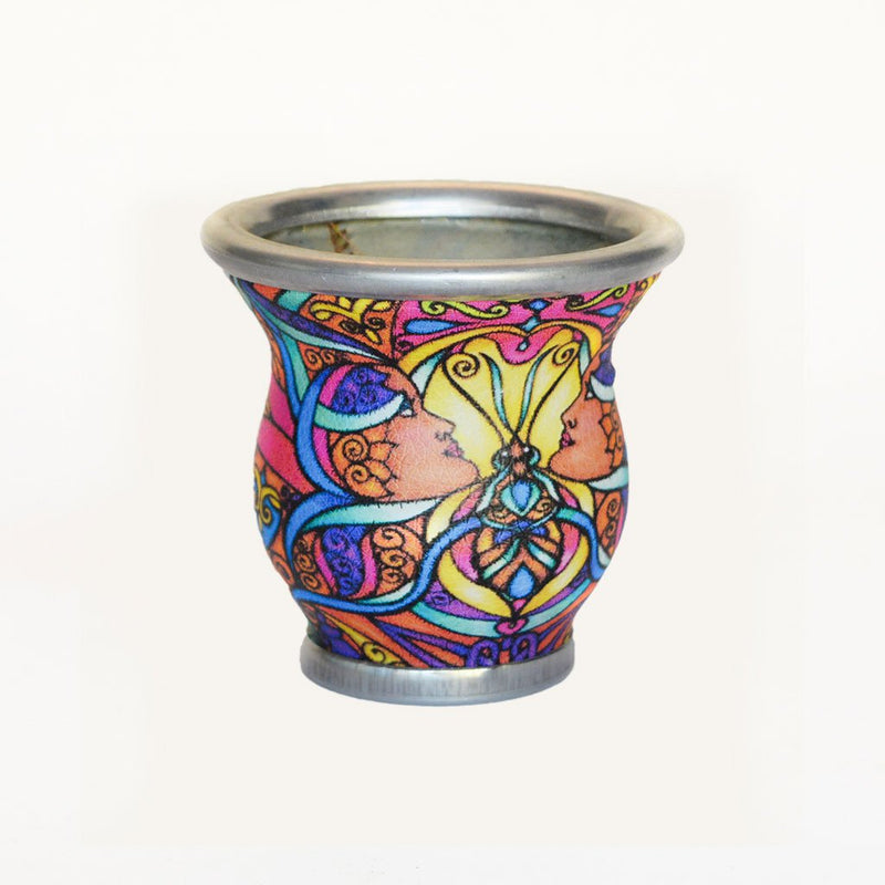 Twin Face Glass Mate Cup - Soulmate Yerba Co. 