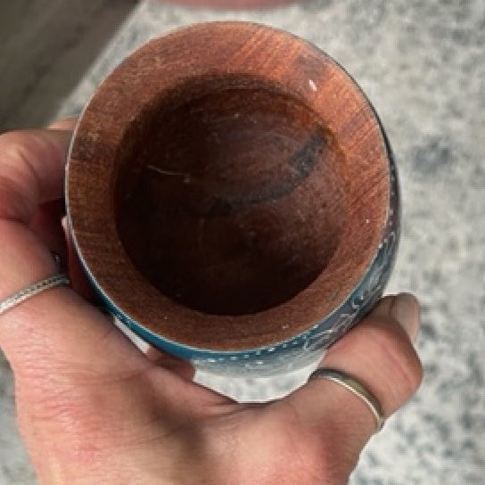 Painted Wood Yerba Mate Cups from SoulMate Yerba Co.