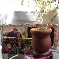 Yerba Mate Wood Cup Pedestal